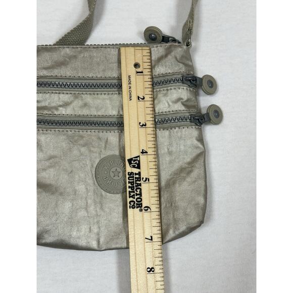 Kipling Brand Vintage Crossbody Bag Mini Small Purse GOLD/Champagne - Picture 4 of 5